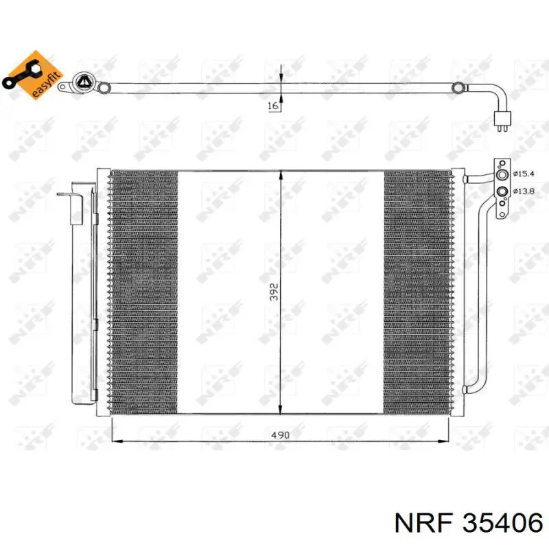 8381543 BMW condensador aire acondicionado