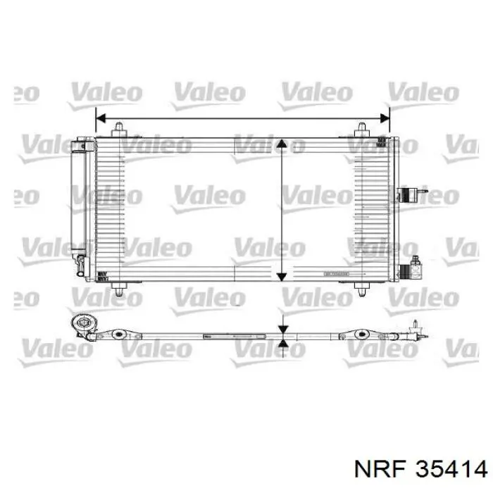 Condensador aire acondicionado 35414 NRF