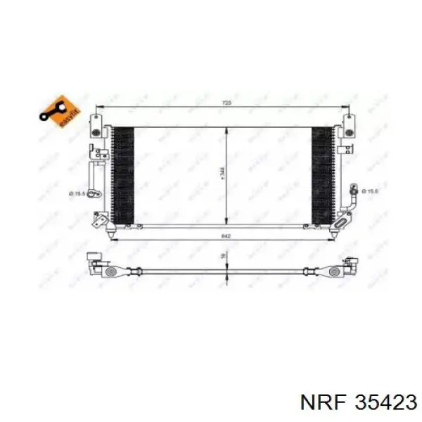 35423 NRF condensador aire acondicionado