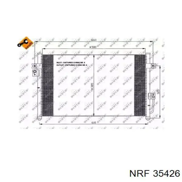 Comprar 35426 NRF Condensador de aire acondicionado