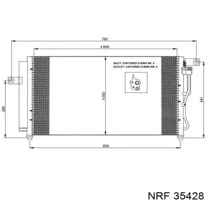 Condensador aire acondicionado 300475 ACR
