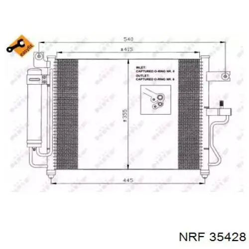 35428 NRF condensador aire acondicionado