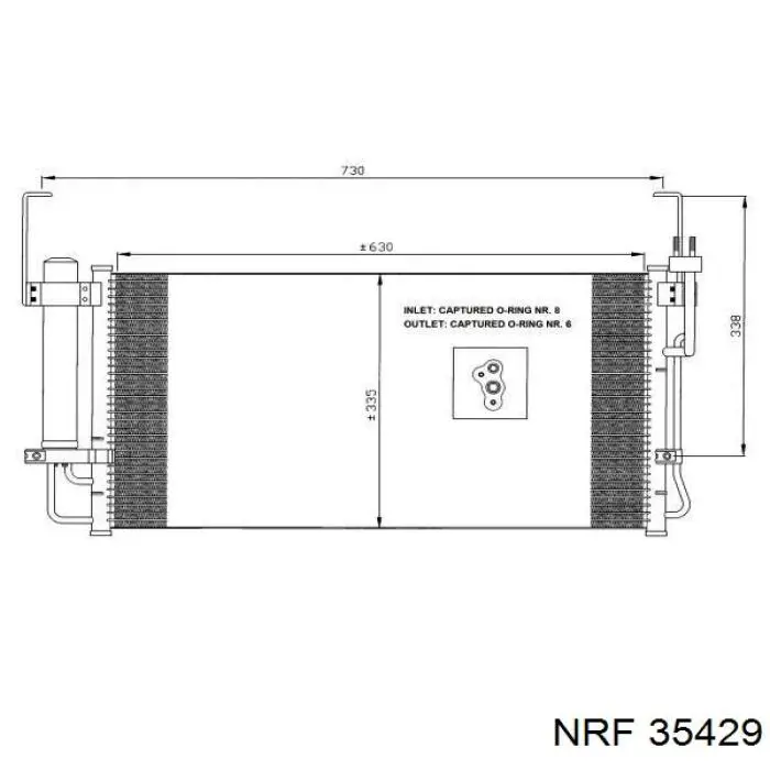Aire acondicionado capacitor NRF 35429 precio, desde 92,85 EUR