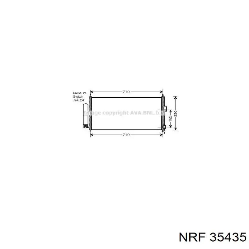 35435 NRF Radiador de aire acondicionado
