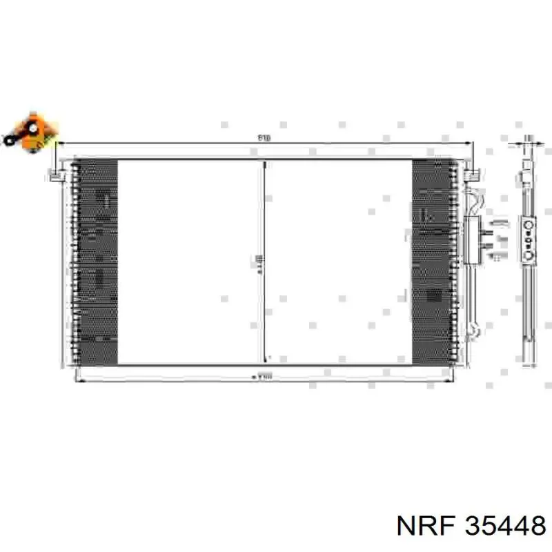 35448 NRF condensador aire acondicionado