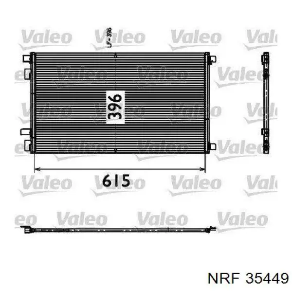 35449 NRF condensador aire acondicionado