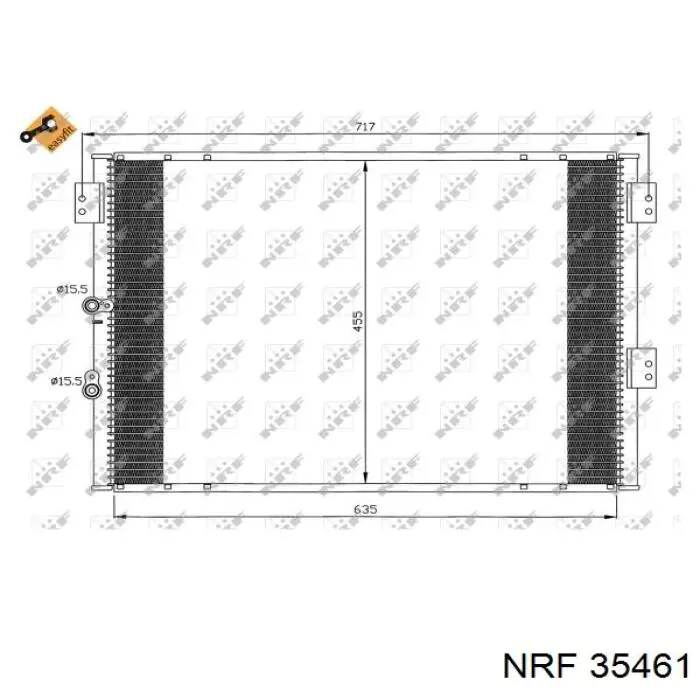 35461 NRF condensador aire acondicionado