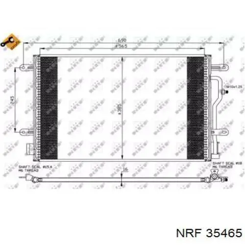 Aire acondicionado capacitor NRF 35465 precio, desde 69,03 EUR