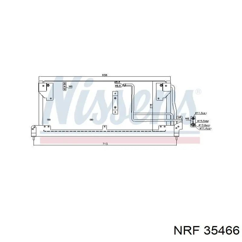 35466 NRF condensador aire acondicionado