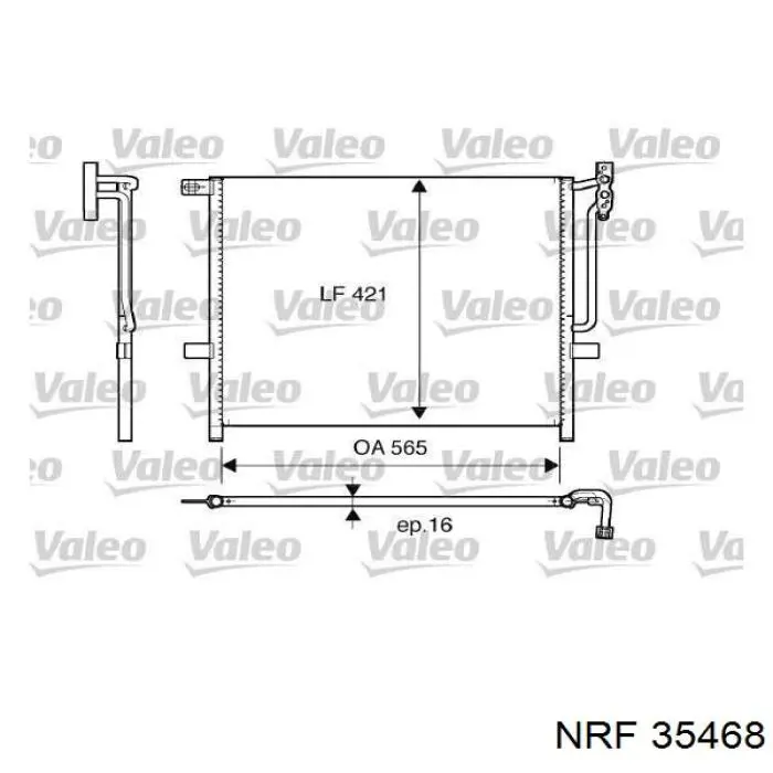 AC837000S Mahle Original condensador aire acondicionado