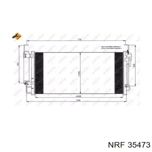 Comprar 35473 NRF Condensador de aire acondicionado