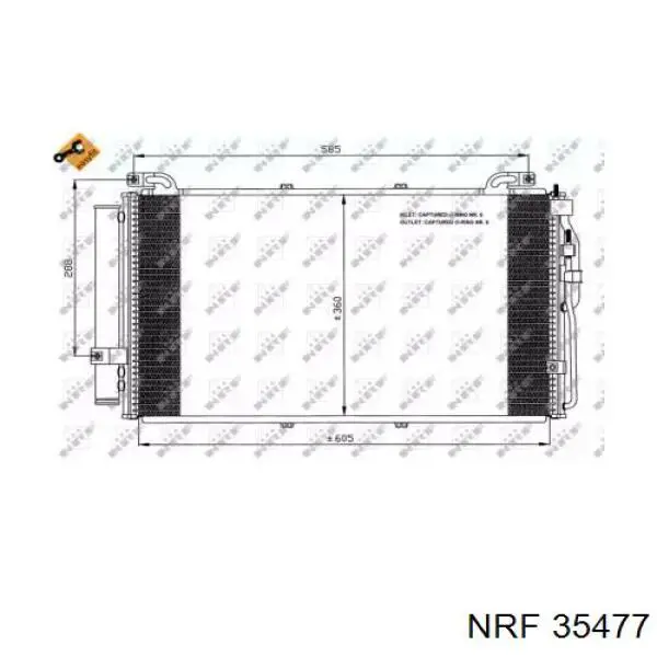 Comprar 35477 NRF Condensador de aire acondicionado