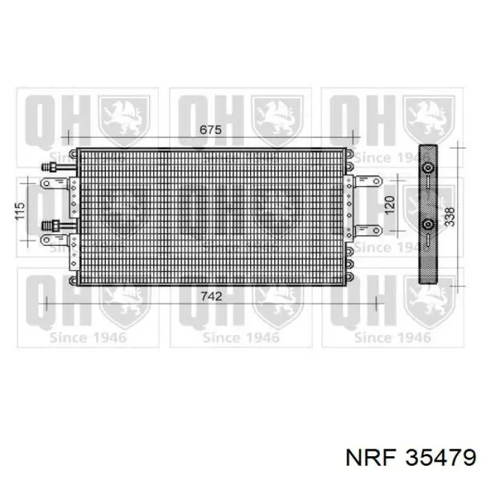 6025306732 Renault (RVI) condensador aire acondicionado