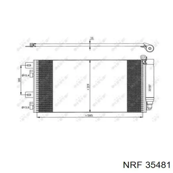 35481 NRF Radiador de aire acondicionado