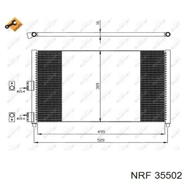 35502 NRF condensador aire acondicionado