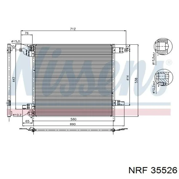 35526 NRF condensador aire acondicionado