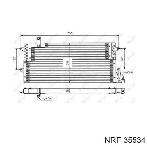 Comprar 35534 NRF Condensador de aire acondicionado