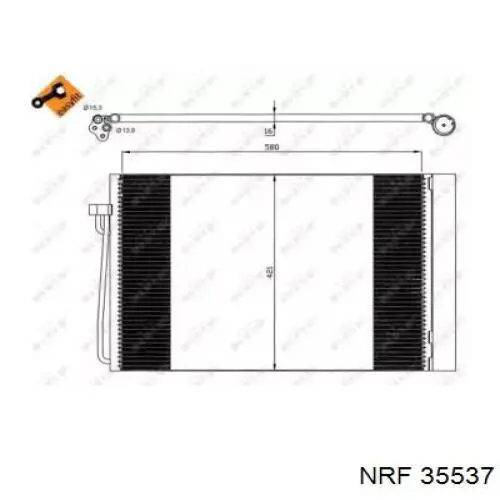 Condensador aire acondicionado 35537 NRF