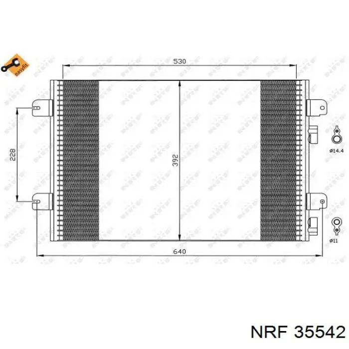 35542 NRF condensador aire acondicionado