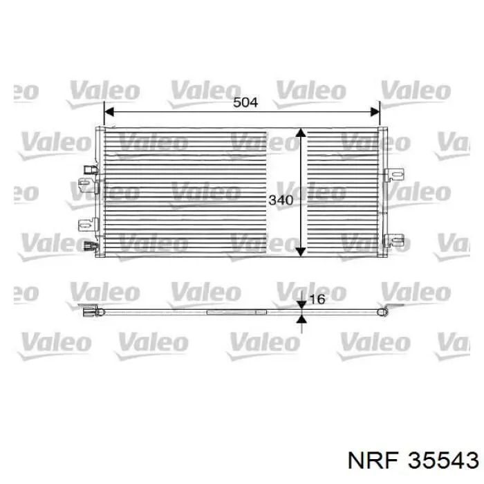 Comprar 35543 NRF Condensador de aire acondicionado