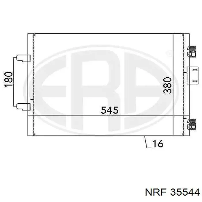 Comprar 35544 NRF Condensador de aire acondicionado