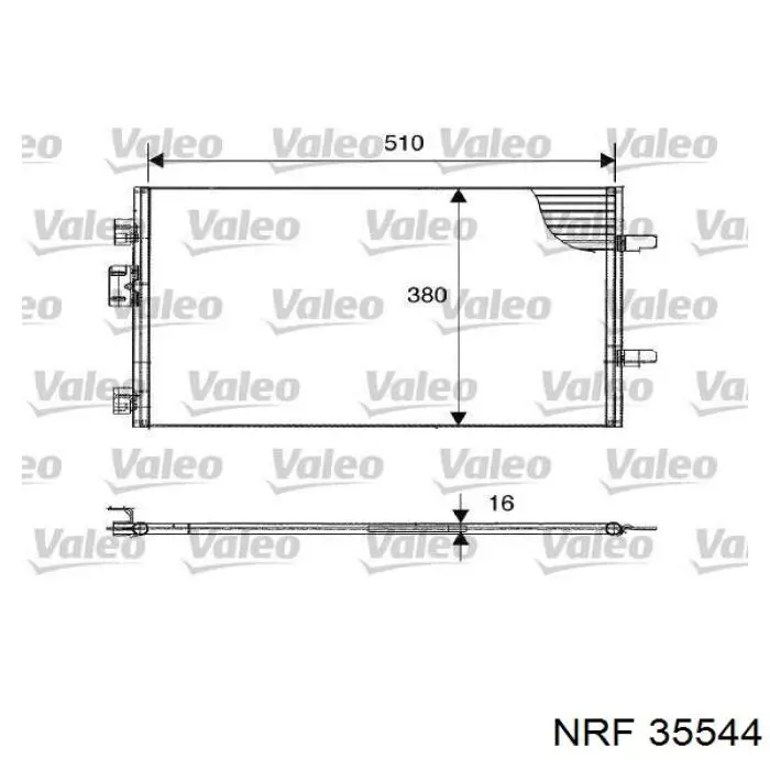 Condensador aire acondicionado 7700436062 Renault (RVI)