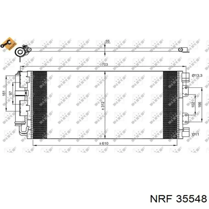 FS106207L Rover condensador aire acondicionado