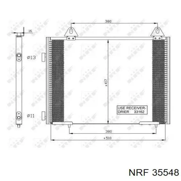Comprar 35548 NRF Condensador de aire acondicionado