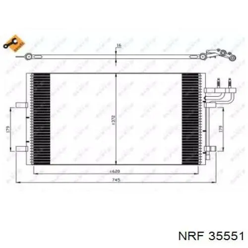 Comprar 35551 NRF Condensador de aire acondicionado