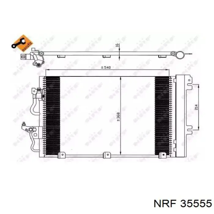 812704 VALEO condensador aire acondicionado