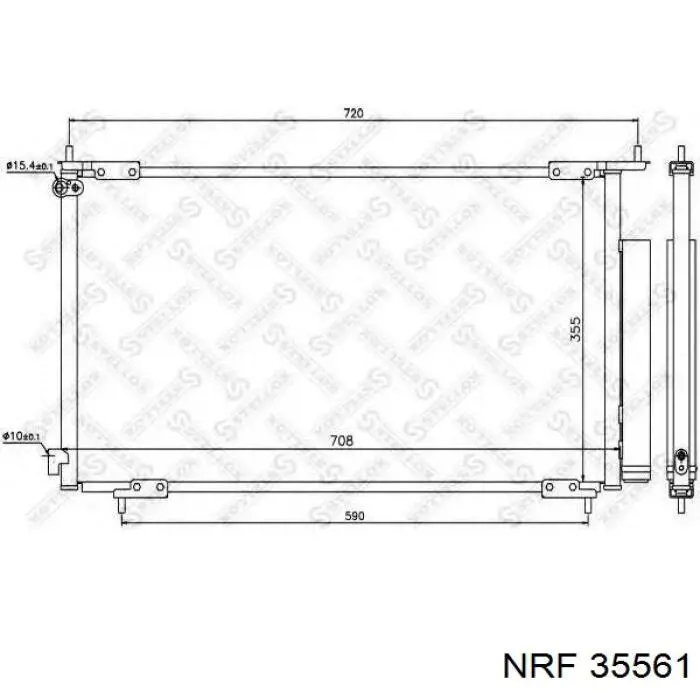 Condensador aire acondicionado 35561 NRF