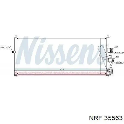 35563 NRF Radiador de aire acondicionado