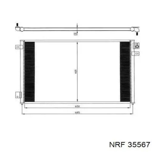 Comprar 35567 NRF Condensador de aire acondicionado