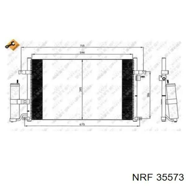 35573 NRF condensador aire acondicionado