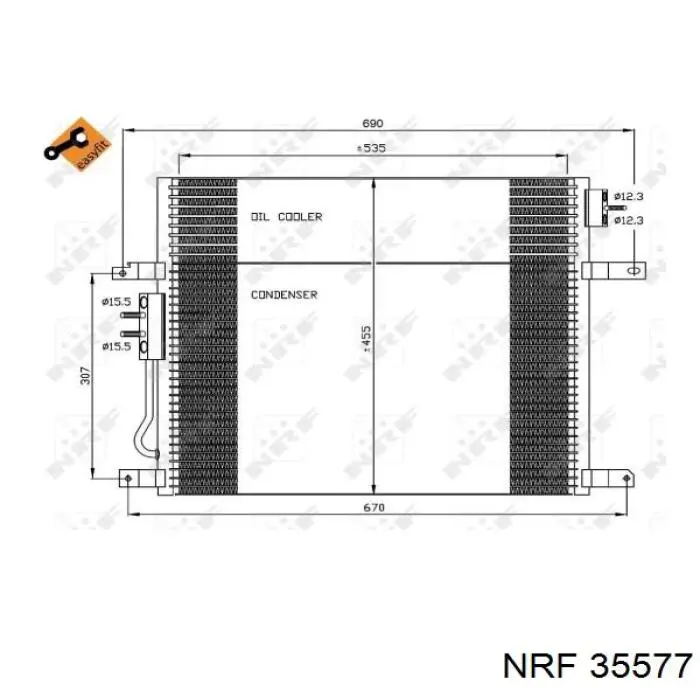 35577 NRF condensador aire acondicionado