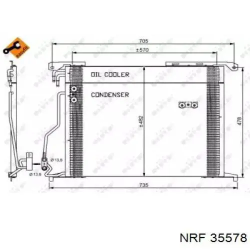 Aire acondicionado capacitor NRF 35578 precio, desde 52,27 EUR
