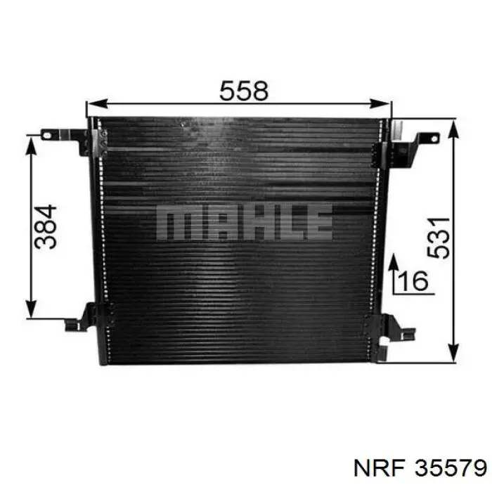 AC259000S Mahle Original condensador aire acondicionado