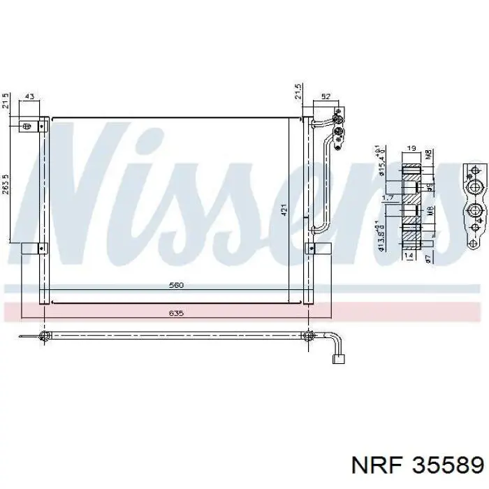 Comprar 35589 NRF Condensador de aire acondicionado