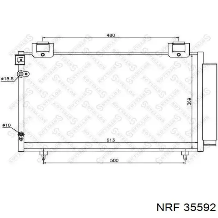 35592 NRF condensador aire acondicionado