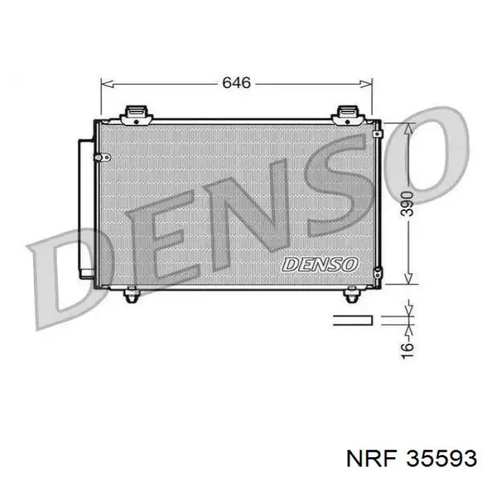 Comprar 35593 NRF Condensador de aire acondicionado