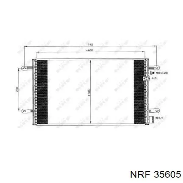 35605 NRF Radiador de aire acondicionado