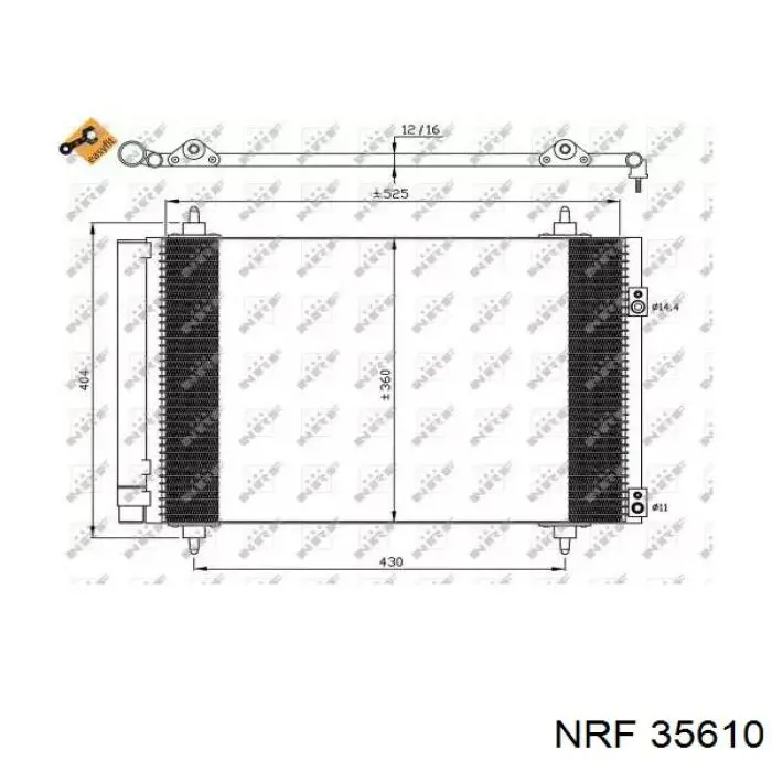 35610 NRF condensador aire acondicionado