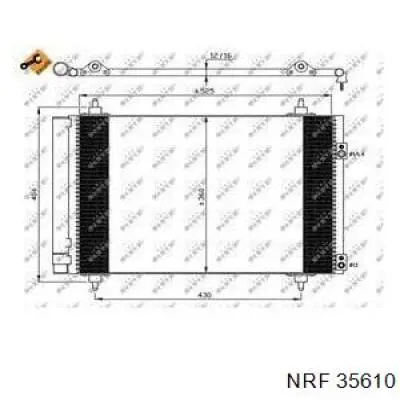 35610 NRF Radiador de aire acondicionado
