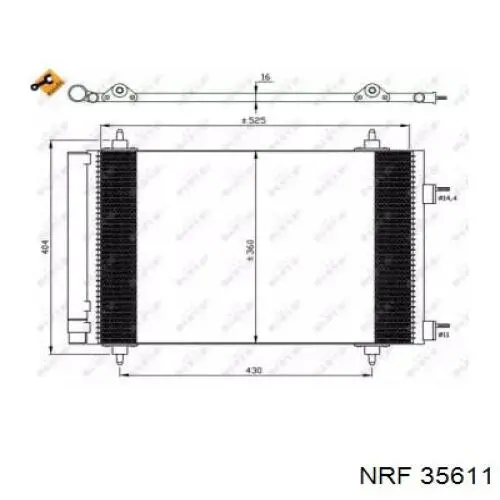 Comprar 35611 NRF Condensador de aire acondicionado