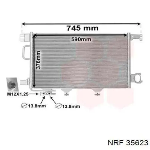 Comprar 35623 NRF Condensador de aire acondicionado