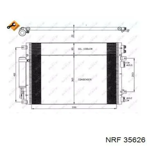 Aire acondicionado capacitor NRF 35626 precio, desde 111,24 EUR