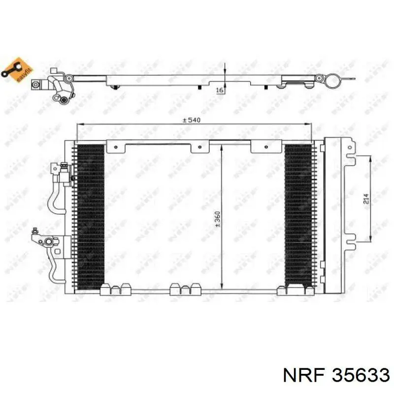 Aire acondicionado capacitor NRF 35633 precio, desde 82,84 EUR