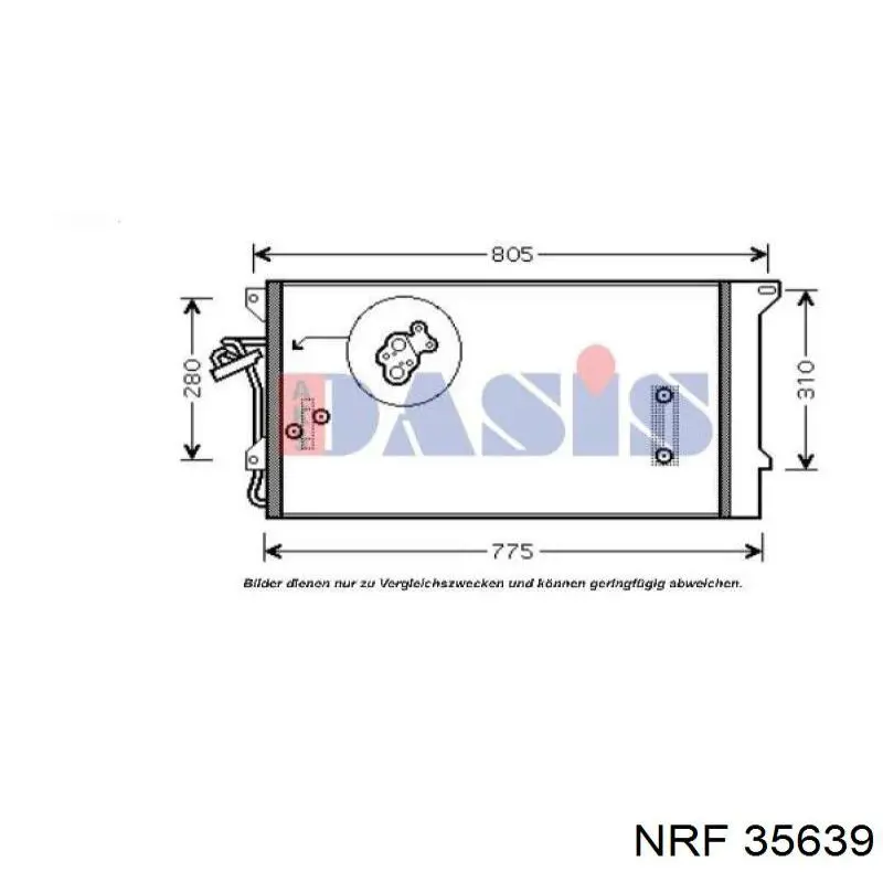 35639 NRF Radiador de aire acondicionado