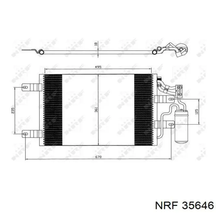 35646 NRF condensador aire acondicionado