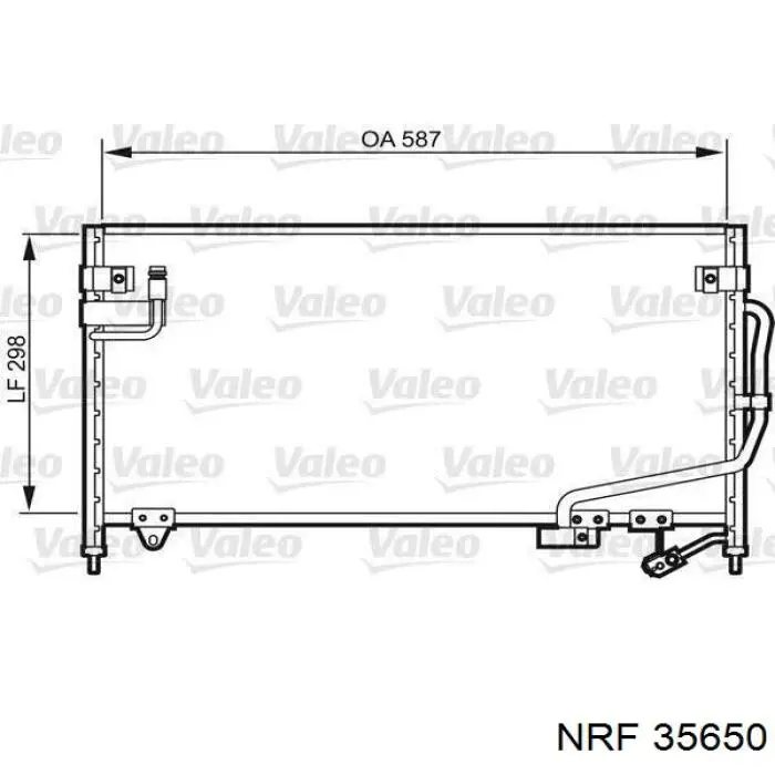 35650 NRF condensador aire acondicionado